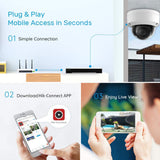 Hikvision DS-7608NI-I2/8P 4K NVR Bundle w/ 6 x Hikvision DS-2CD2343G0-I 2.8mm Turret IP Cameras