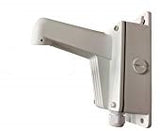 Wall Mount Long Arm with back bracket, WML-B, universal use for IP Cameras, choose from different pendant caps to meet your camera model