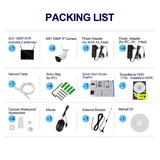 AmSecu 4 Channel WiFi All in ONE Wireless Security System 1TB