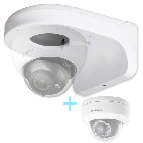 White AmSecu M203-JAA Wall Mount (Dahua and Hikvision)