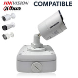 White AmSecu Weather Proof Junction Box Mount Bullet Cameras and Dome Style Cameras