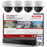 Hikvision DS-7604NI-Q1/4P 4K NVR Bundle w/ 4 x Hikvision DS-2CD2143G0-I 2.8mm Dome IP Cameras