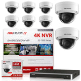 Hikvision DS-7616NI-I2/16P 4K NVR Bundle w/ 8 x Hikvision DS-2CD2143G0-I 2.8mm Dome IP Cameras