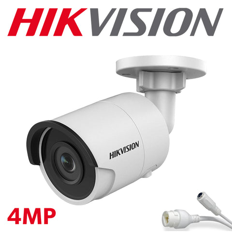 Hikvision 4MP EXIR DS-2CD2043G0-I IR PoE Network Security Bullet Camera 4.0mm Lens